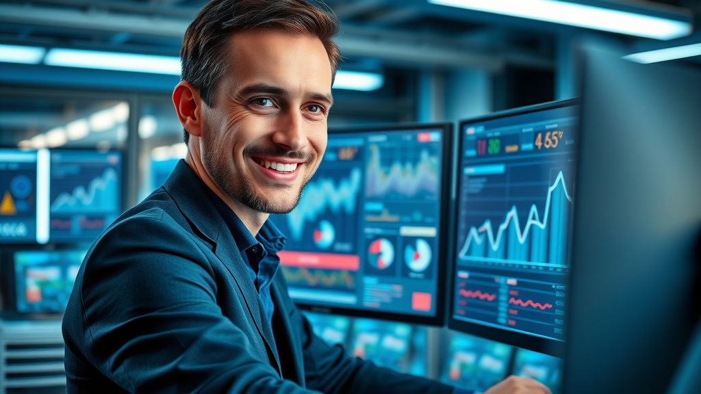 CompTIA Security+ candidate analyzing practice test analytics on digital dashboard to identify strengths and weaknesses.